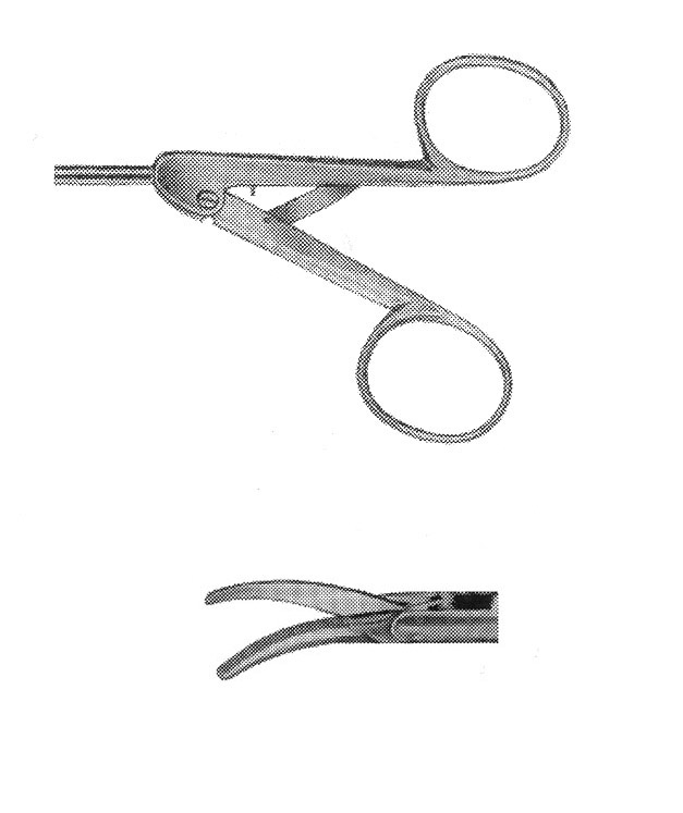 İZOLESİZ MAKAS Z MODEL SAPLI  ÇAP : 5MM L:36CM